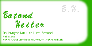botond weiler business card